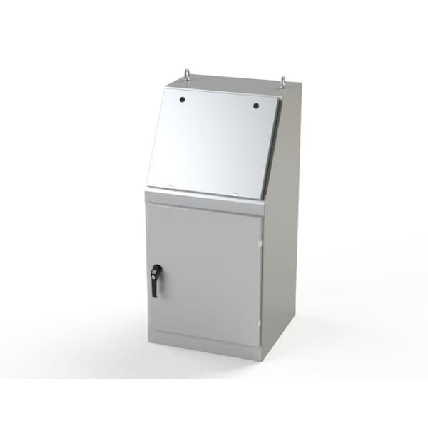 3 Point Latch with Padlock/Keylock Handle Electrical Enclosures, 50 in H, 23 in D, 24 in W